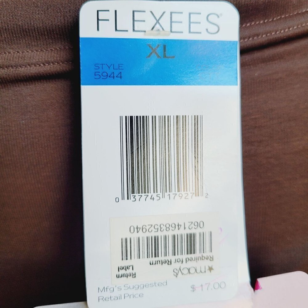Vintage FLEXEES 5944 Everyday Slimming Weightless Power Panty XLg Brown Disc HTF - Picture 7 of 9